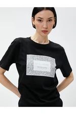 Koton Printed T-Shirt Crew Neck Cotton