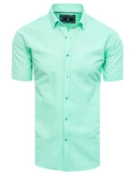 Men's mint Dstreet shirt with short sleeves