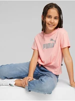Light pink girls' T-shirt Puma ESS+ - Girls