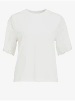 White T-shirt VILA Silinia - Women