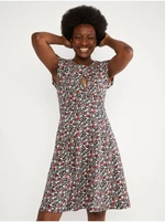 White-black ladies floral dress Blutsgeschwister Ringelreih - Ladies
