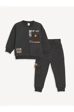 LC Waikiki Crew Neck Printed Long Sleeve Baby Boy Sweatshirt and Sweatpants 2-Piece Set LC Waikiki Crew Neck Printed Long Sleeve Baby Boy Sweatshirt and Sweatpants 2-Piece Set