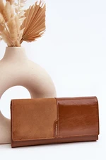Women's Wallet with Magnetic Closure Brown Harmale