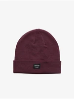 Burgundy Beanie Jack & Jones Gout - Mens