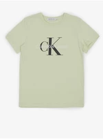 Light Green Calvin Klein Jeans T-shirt for girls