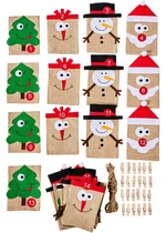 Adventný kalendár so štipčekmi