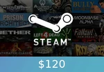 Steam Wallet Card $120 Global Activation Code