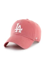 Bavlnená šiltovka 47 brand MLB Los Angeles Dodgers ružová farba, s nášivkou, B-RGW12GWSNL-IRA