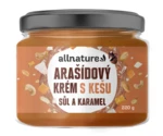 ALLNATURE Arašídový krém s kešu, solí a karamelem 220 g