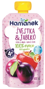 HAMÁNEK kapsička Švestka a jablko 100 g
