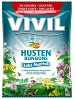 VIVIL drops s eukalyptovo-mentolovou príchuťou s 20 bylinami, bez cukru