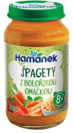 HAMÁNEK Špagety s bolonézskou omáčkou a kuracím mäsom 230 g