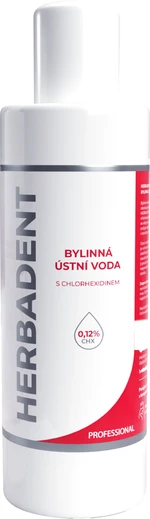 HERBADENT Professional Bylinná ústní voda s chlorhexidinem 240 ml