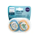 PHILIPS AVENT Šidítko Ultra air Zvířátko 6-18m chlapec 2 ks