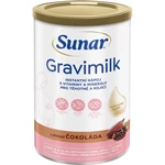 Sunar Gravimilk s příchutí čokoláda rozpustný mléčný nápoj v prášku obohacený o vitaminy a minerální látky pro těhotné a kojící ženy 450 g