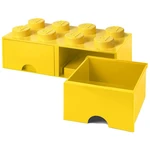 LEGO® Úložný box 8 s šuplíky 25 x 50 x 18 cm - žltá