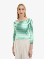 Light green women's striped long-sleeved t-shirt Tom Tailor - Women's Light green women's striped long-sleeved t-shirt Tom Tailor - Women's
