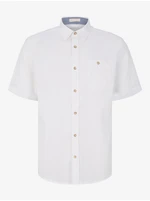 White Men's Linen Shirt Tom Tailor - Men