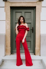 Trendyol Red Woven Overalls