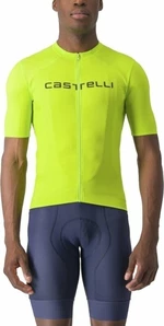 Castelli Prologo Lite Jersey Electric Lime/Deep Green XL Maillot de ciclismo