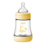 Chicco Lahev kojenecká Perfect5 silikon, žlutá 150 ml