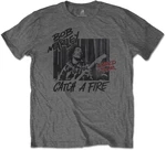 Bob Marley Koszulka Catch A Fire World Tour Unisex Grey XL