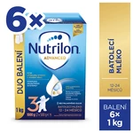 Nutrilon 3 Advanced DUO balenie 6 x 1 kg,NUTRILON Mlieko batoľacie 3 Advanced 6x 1000 g, 12+