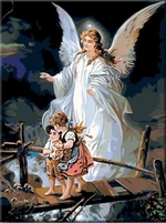 Zuty Maľovanie podľa čísiel Anjel strážny