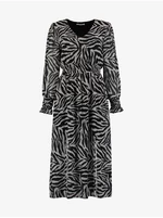 Haily´s Černé vzorované maxišaty Hailys Zebra - Dámské