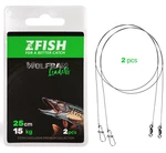 Zfish lanko wolfram leader 2 ks - 25 cm 15 kg