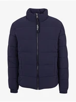 Dark blue men's quilted winter jacket Guess - Men's