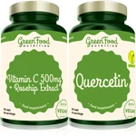 GreenFood Nutrition Quercetin + Vitamin C 500 mg sada (pro podporu imunitního systému)