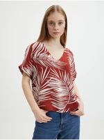Brick patterned blouse ONLY Augustina - Women