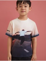 Light pink boys' T-shirt Desigual Kiwi - Boys