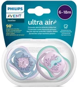 Philips AVENT Cumlík Ultra air obrázok 6-18m dievča (more) 2ks