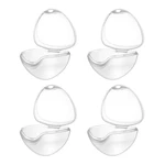 4pcs Baby Soother Holders Container Pacifier Box Man-carried Transparent Pacifying Accessories Storage Case Shield