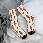 Happy Men's Socks Harajuku Nutcracker Merry Christmas Sock Nordic New Year Skateboard Women Socks Spring Summer Autumn Winter