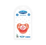 Orange color checkered matte pacifier