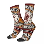 Autumn Winter Cool Men's Women's Indian Motorcycle Vintage Socks Motor Breathable Basketball Socks