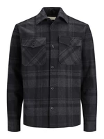 Jack&Jones Pánská košile JPRROY Comfort Fit 12241533 dark grey melange XXL