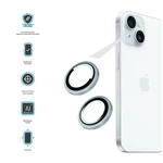 Ochranná skla čoček fotoaparátů FIXED Camera Glass pro Apple iPhone 15/15 Plus, světle modrá