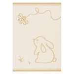 Żółto-beżowy antyalergiczny dywan dziecięcy 170x120 cm Rabbit and Bee – Yellow Tipi