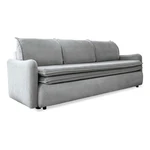 Jasnoszara aksamitna rozkładana sofa Miuform Tender Eddie