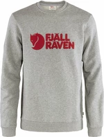Fjällräven Logo Sweater M Grey/Melange S Sudadera con capucha para exteriores