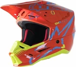 Alpinestars S-M5 Action Helmet Orange Fluorescent/Cyan/Yellow Fluorescent/Glossy XL Přilba
