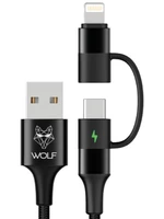 Wolf nabíjecí kabel 2in1 charging cable