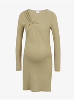 Béžové tehotenské puzdrové šaty Mama.licious Viola - ženy