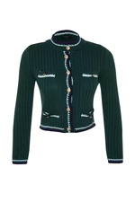 Trendyol Emerald Crop Knitwear Cardigan