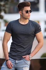 Madmext Ripped Detailed Smoked T-Shirt 2883