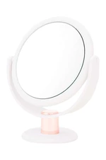 Kozmetické zrkadlo Danielle Beauty White And Rose Gold Stem